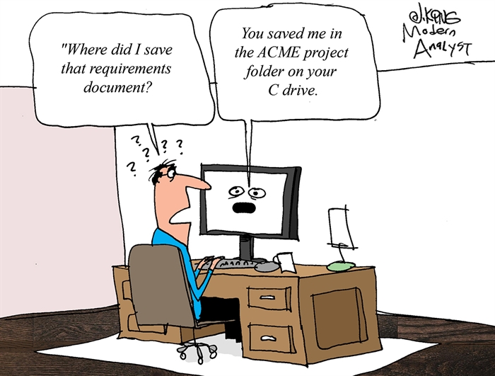 Humor - Cartoon: Business Analysis AI Assistant